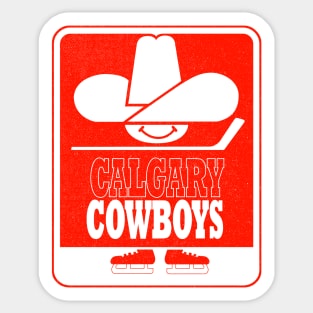 DEFUNCT - Calgary Cowboys Hockey Sticker